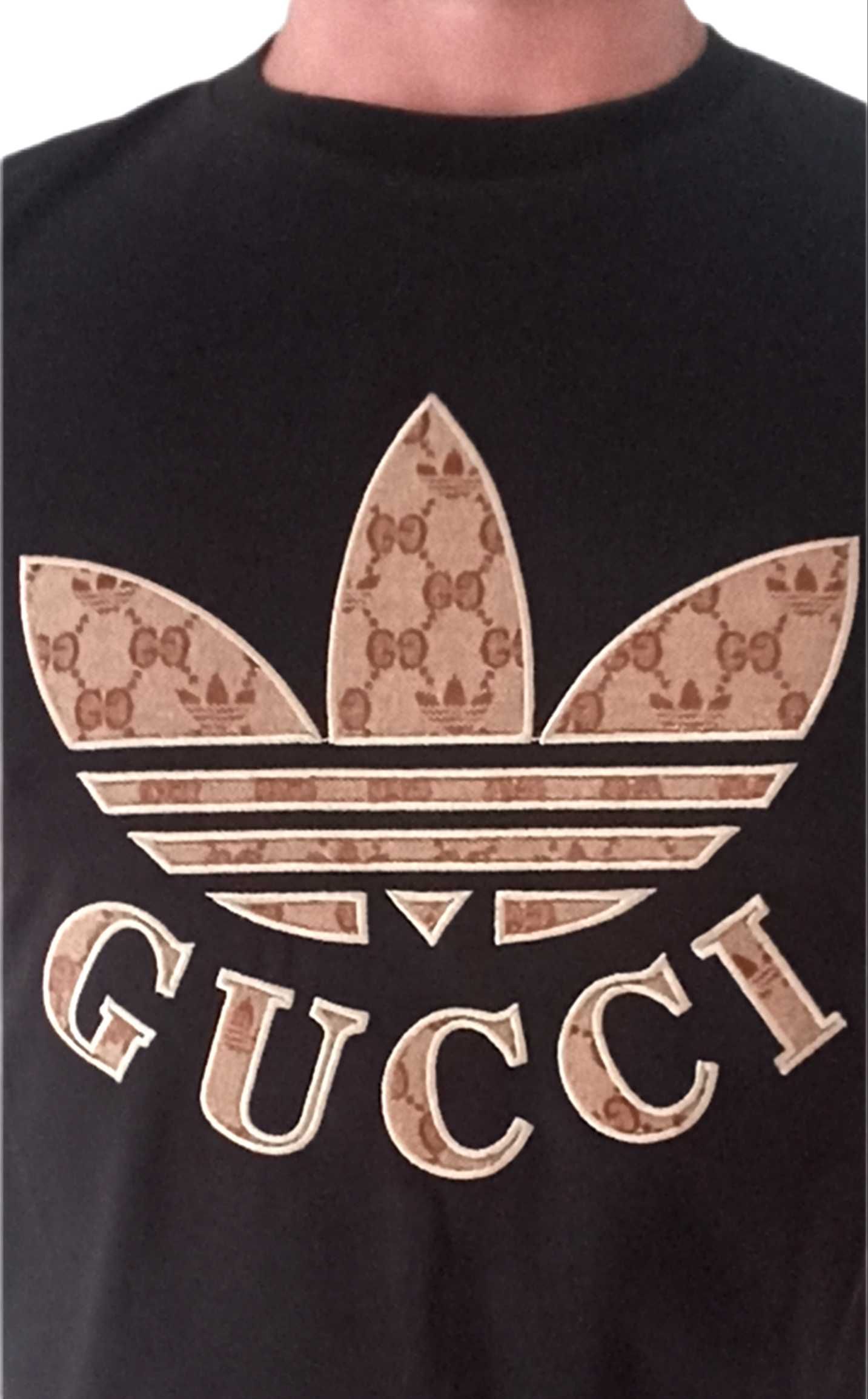 Gucci Adidas T-shirt Koszulka Czarna r.S,M,L,XXL