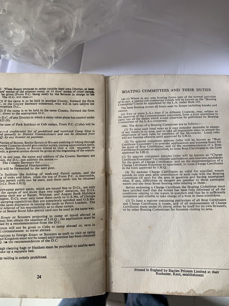 Escuteiros - Manual de campo escutismo inglês de 1960