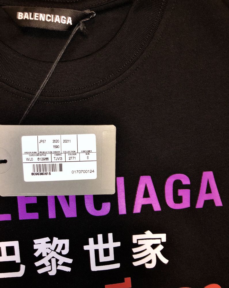 Футболка Balenciaga новая бирки оригинальная упаковка Баленсиага