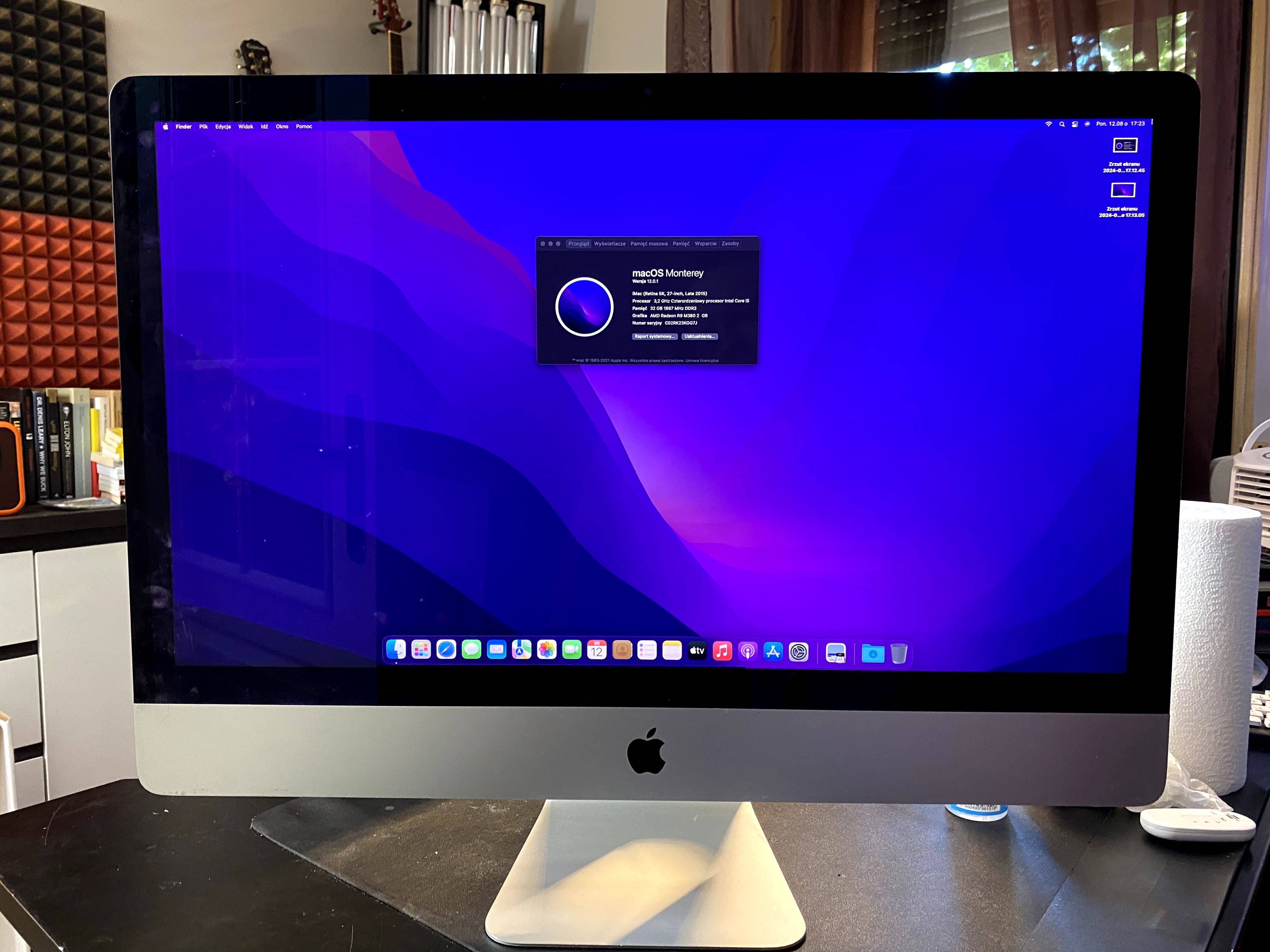 iMac 27'', Retina 5k, Late 2015, 3,2 i5, 32GB DDR3, 1TB
