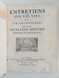 1.ª Edição sobre os mais excelentes pintores antigos e modernos. 1666.