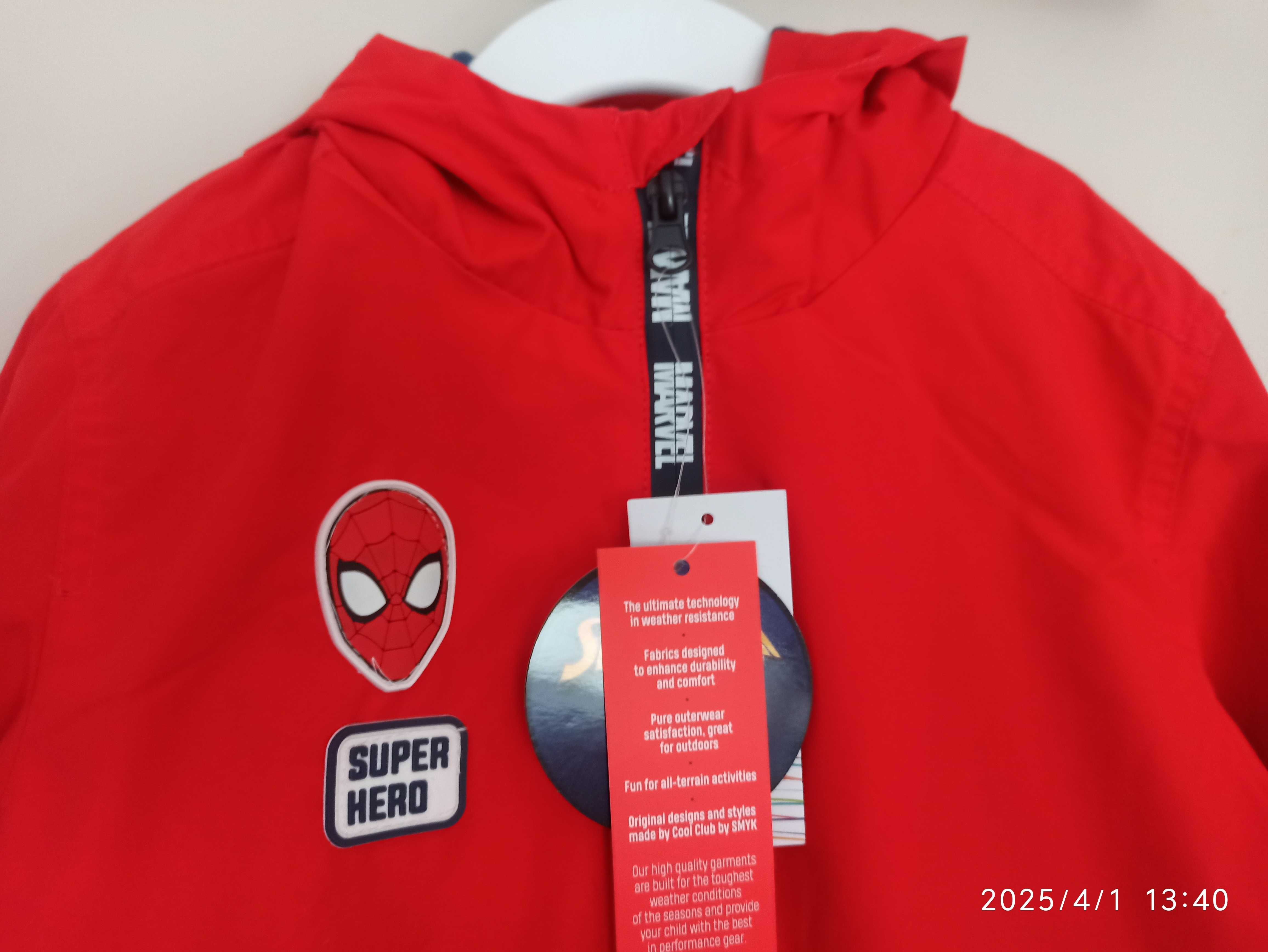 Kurtka chłopięca Marvel Spider-Man 116 Nowa
