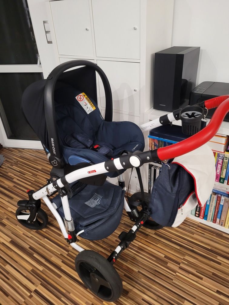 Wózek adamex vicco 2 w 1 plus adaptery i nosidło Maxi cosi plus dodatk