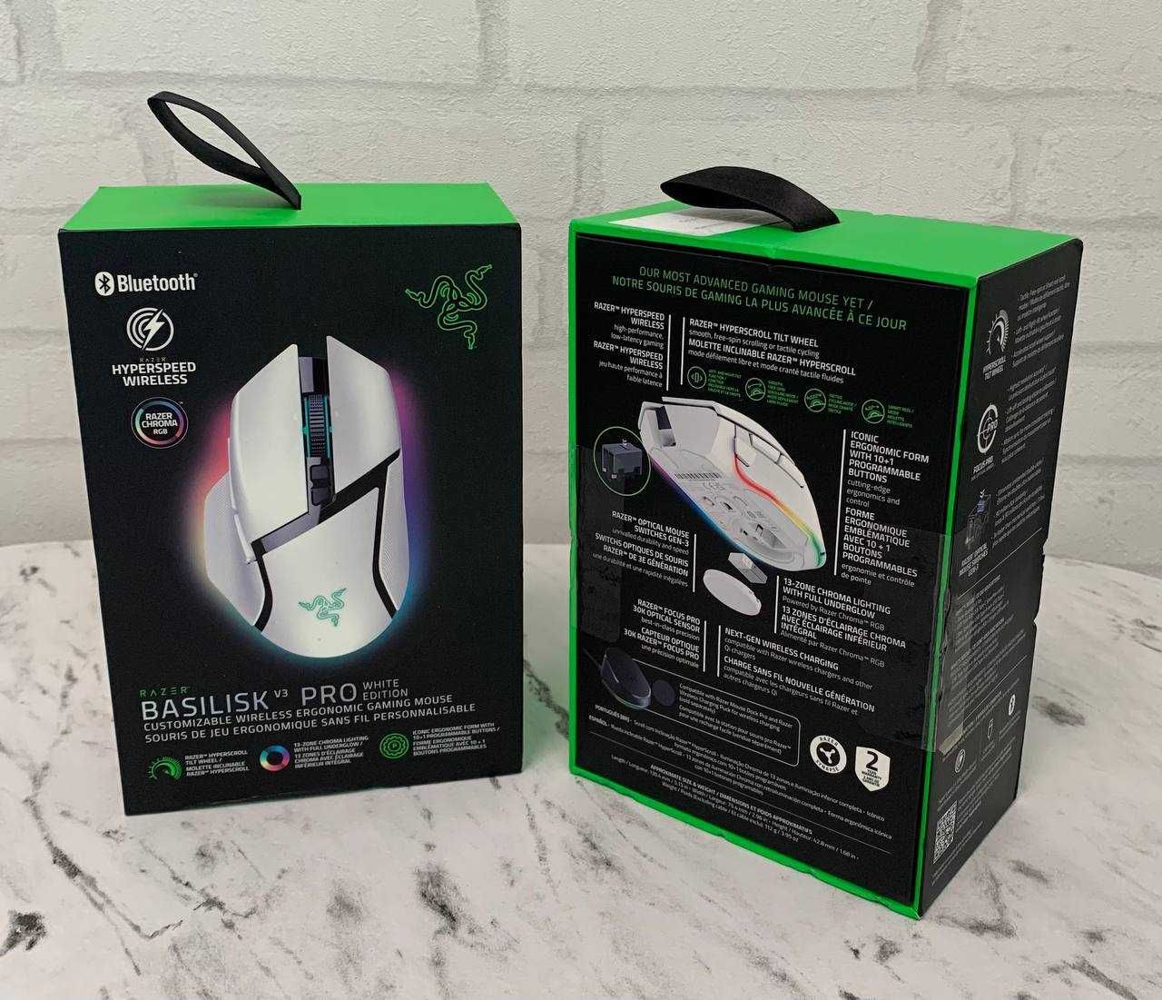 Миша бездротова Razer Basilisk V3 Pro Wireless White