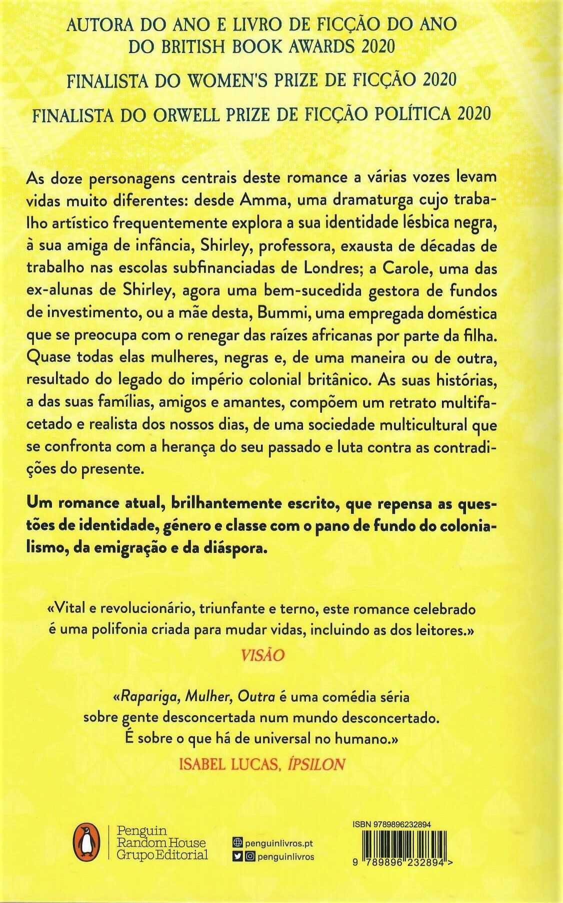 BERNARDINE EVARISTO  «Raízes Brancas»  e   «Rapariga – Mulher – Outra»