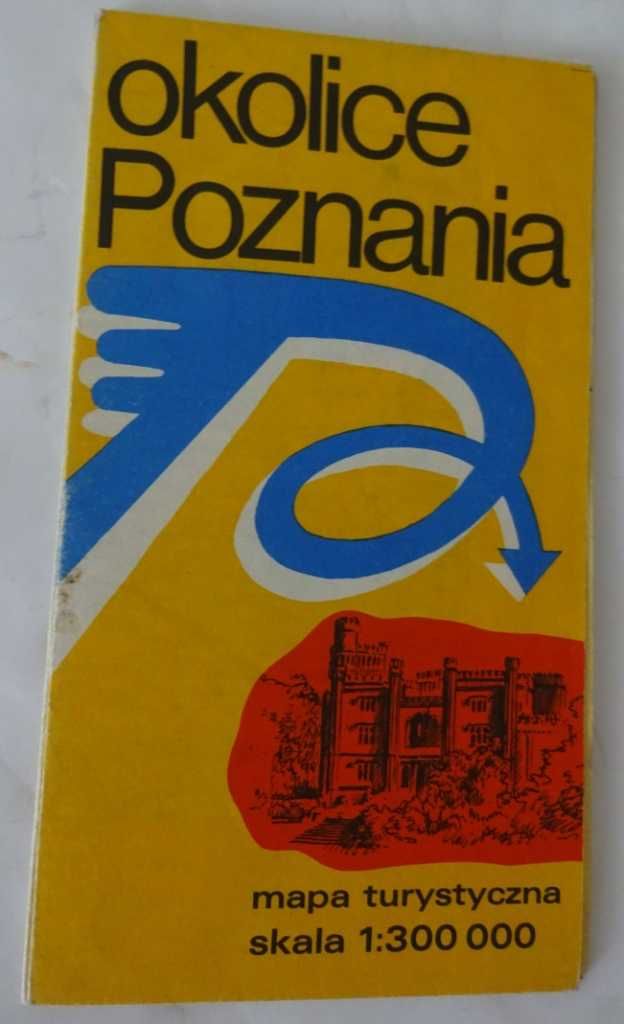 Okolice Poznania - Mapa Turystyczna - Historyczna Z 1983 Roku