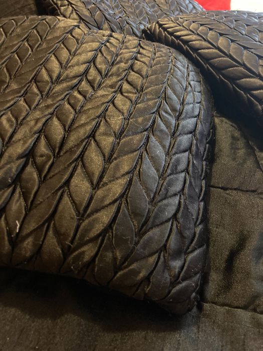 Almofadas decorativas pretas (conjunto 3)