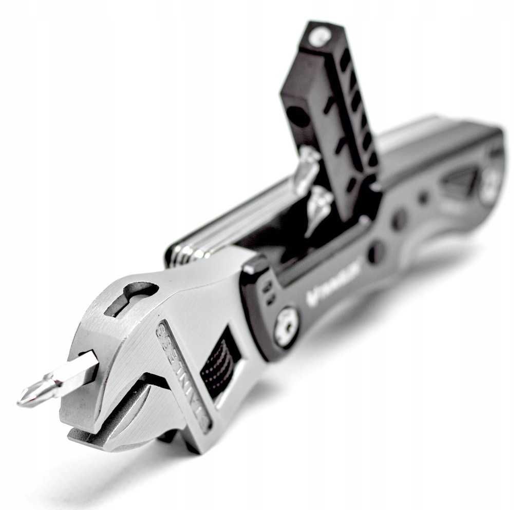 Multitool Nóż Scyzoryk Klucz Francuzki Latarka Prezent