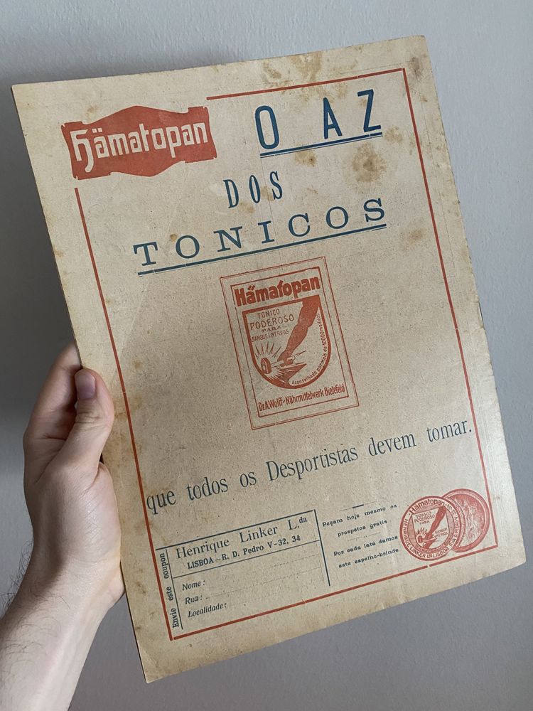 Jornal desportivo antigo