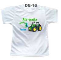 Koszulka Urodziny 3 lata traktor Ursus Zetor John Deere New Holland