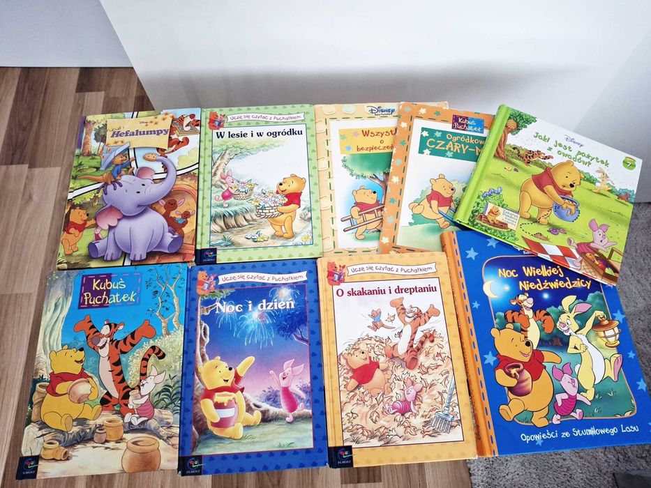 Kubuś Puchatek zestaw 9 książeczek z przygodami Kubusia Puchatka