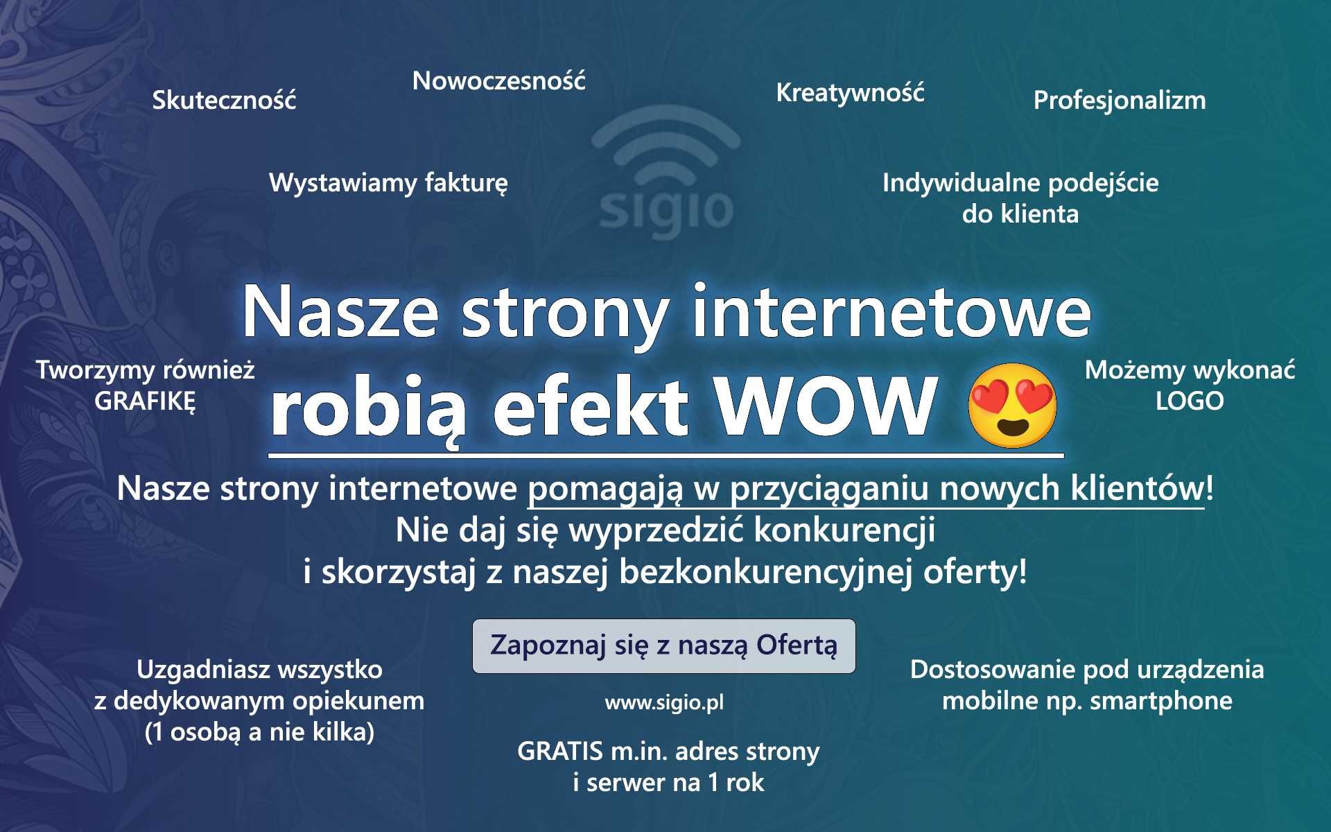 Oferujemy strony internetowe, które przyciągają nowych klientów!