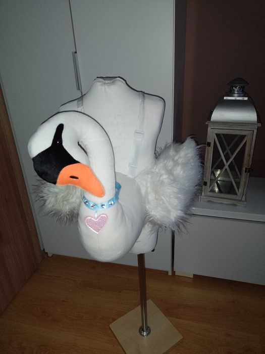 Strój karnawałowy ŁABĄDŹ ŁABĘDZIA PTAKA PTAK przebranie 98/122 (46)