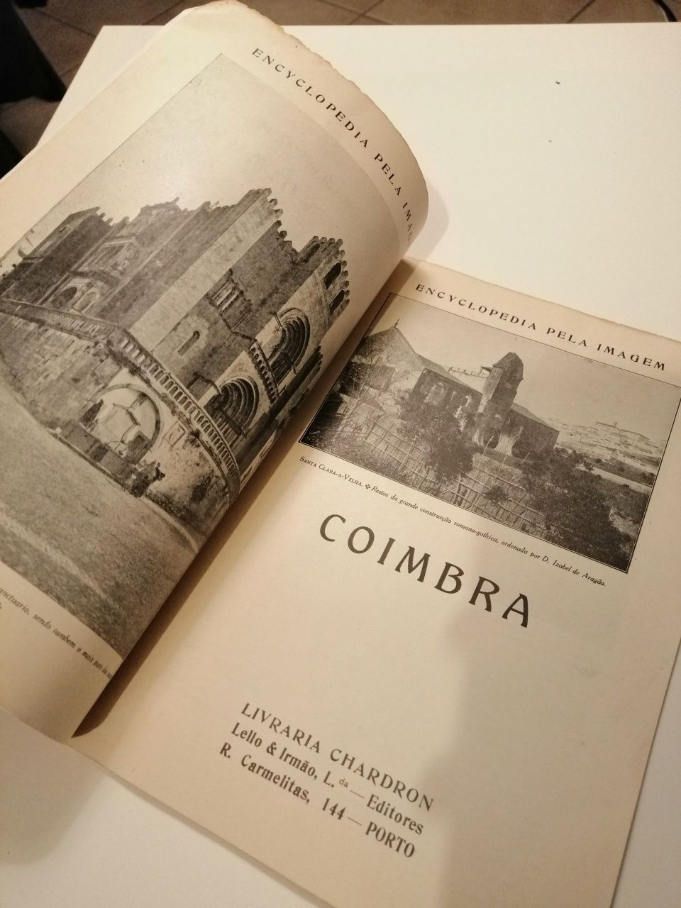 Revista antiga "encyclopedia pela imagem - Coimbra"