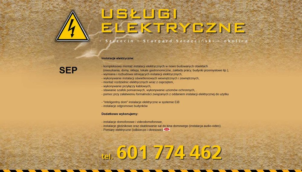 Elektryk Stargard i okolice. Usługi elektryczne
