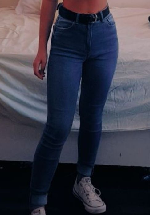 calças de ganga bershka