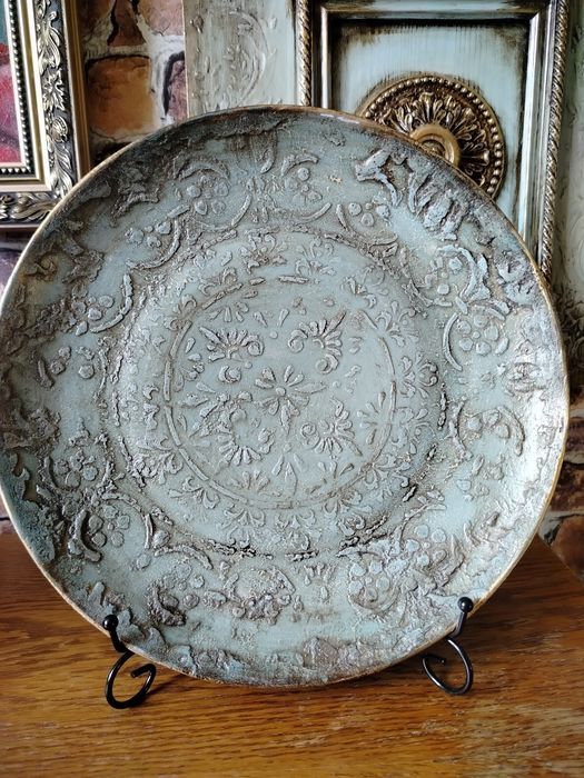 Patera, talerz ozdobny ręcznie wykonany 32 cm