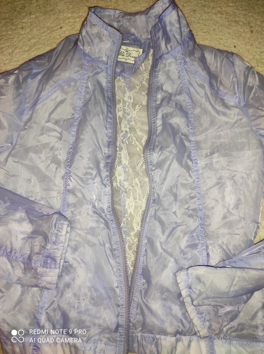 Куртка вітровка літня колір лаванди S розмір