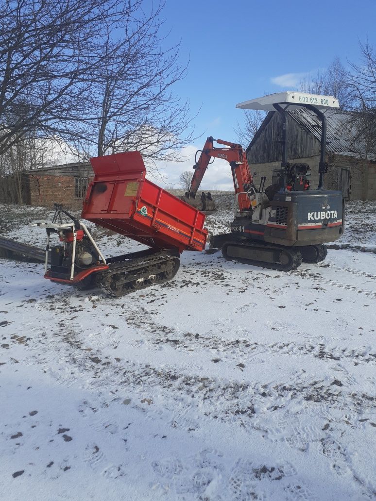 Usługi minikoparką i wozidłem