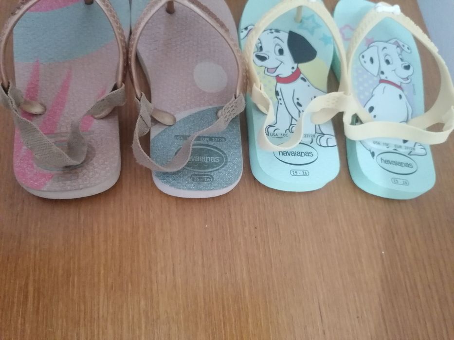 2 pares de havaianas