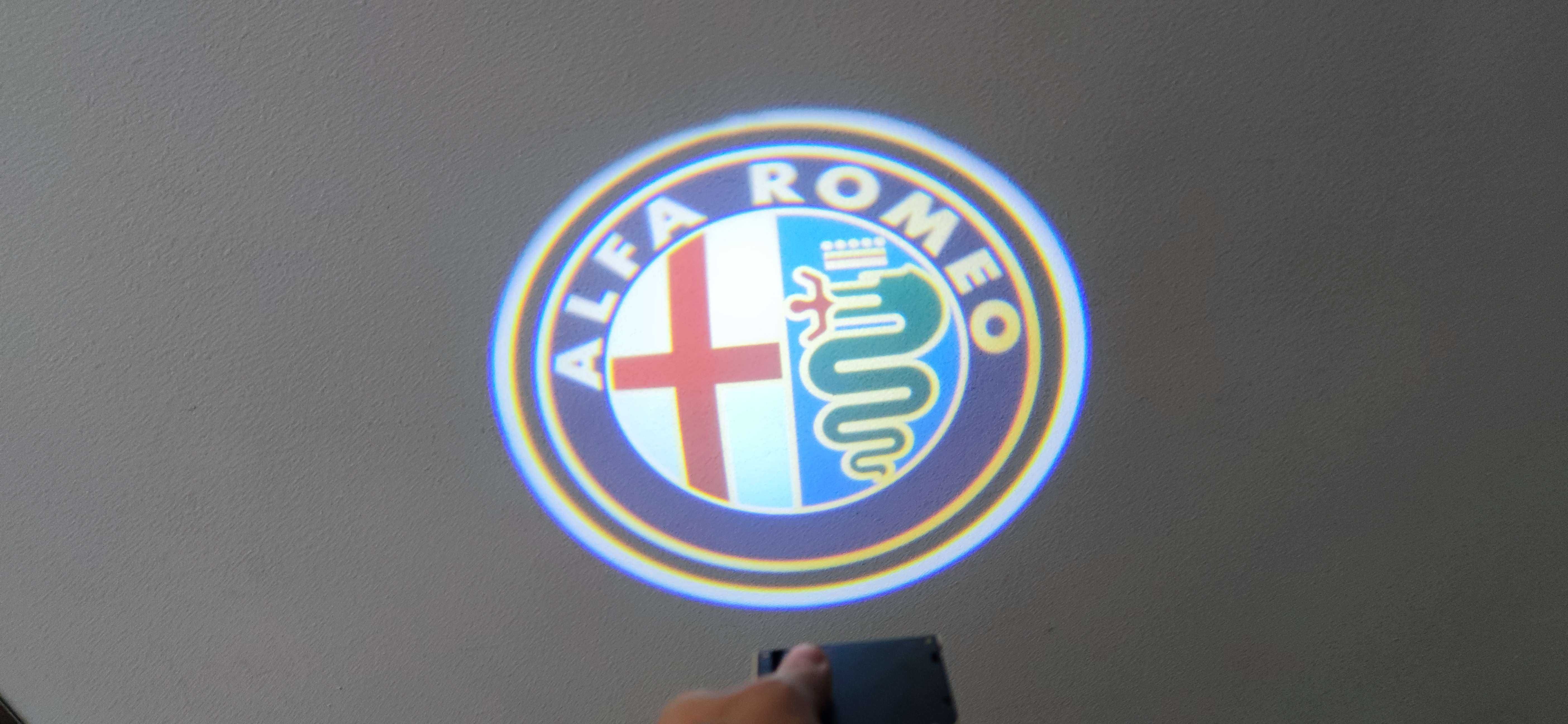 LED Logotipo ALFA ROMEO para porta – Projetor logotipo para carro