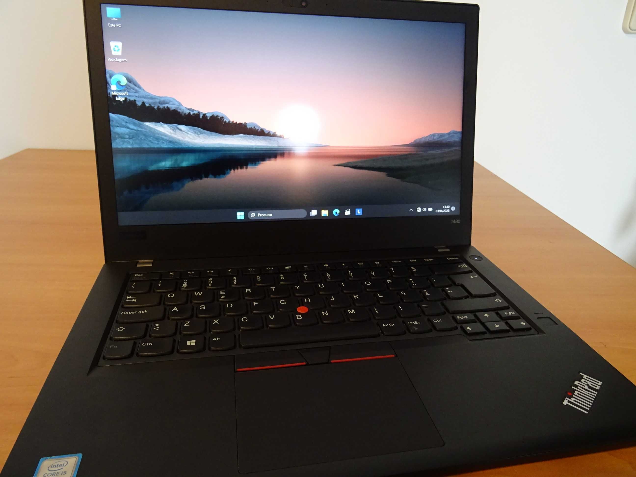 LENOVO ThinkPad T 480 - i5 8ªg; 8gb/256gb SSD; Full HD touch. Garantia