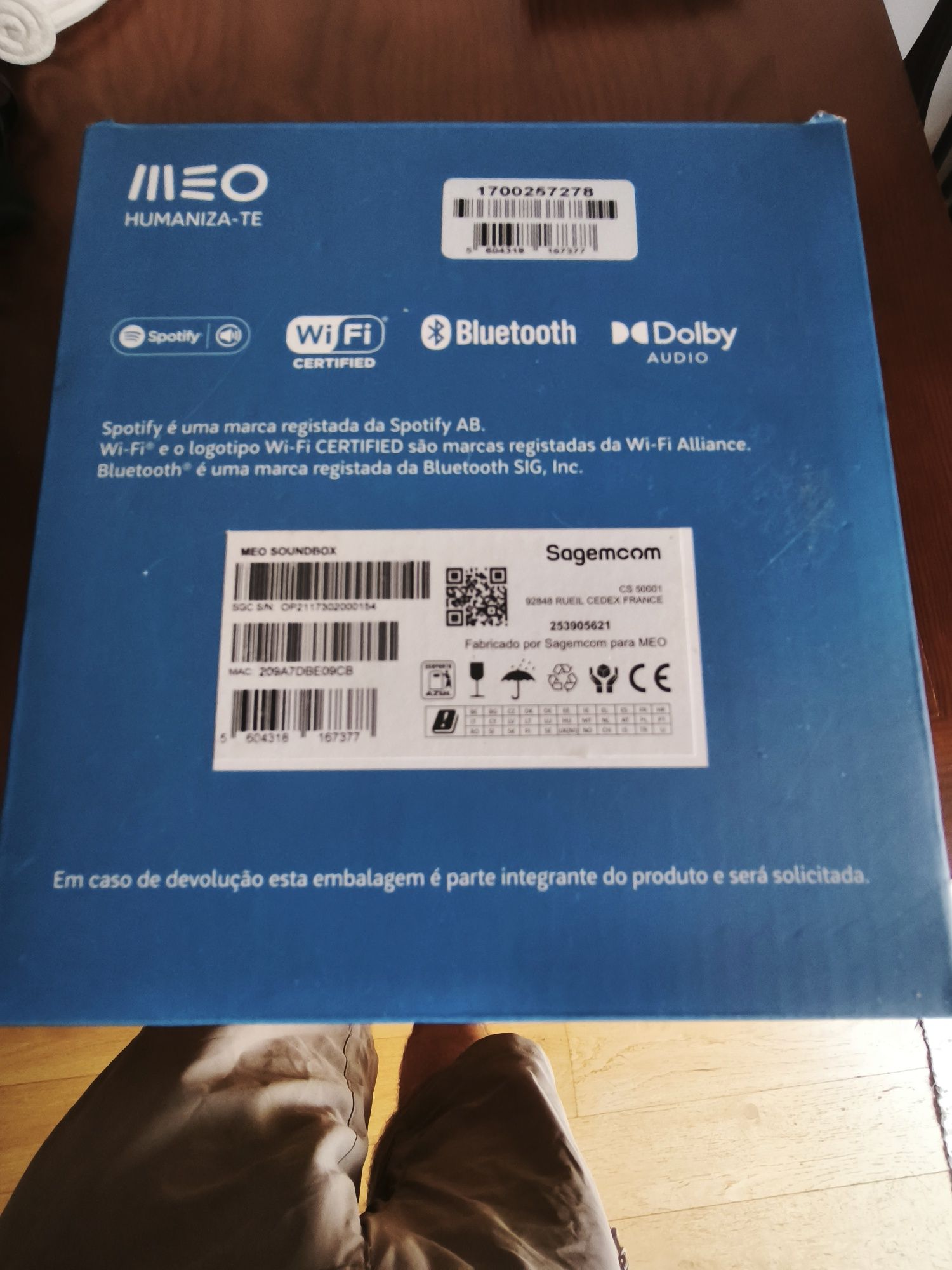 Coluna som MEO Devialet