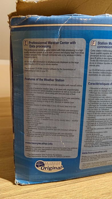 KA8 Profesjonalna stacja pogodowa La Crosse Technology WS 2355