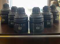 Obiektywy Filmowe Set 20,25,35,50,85,135 MM Mocowanie PL Arri