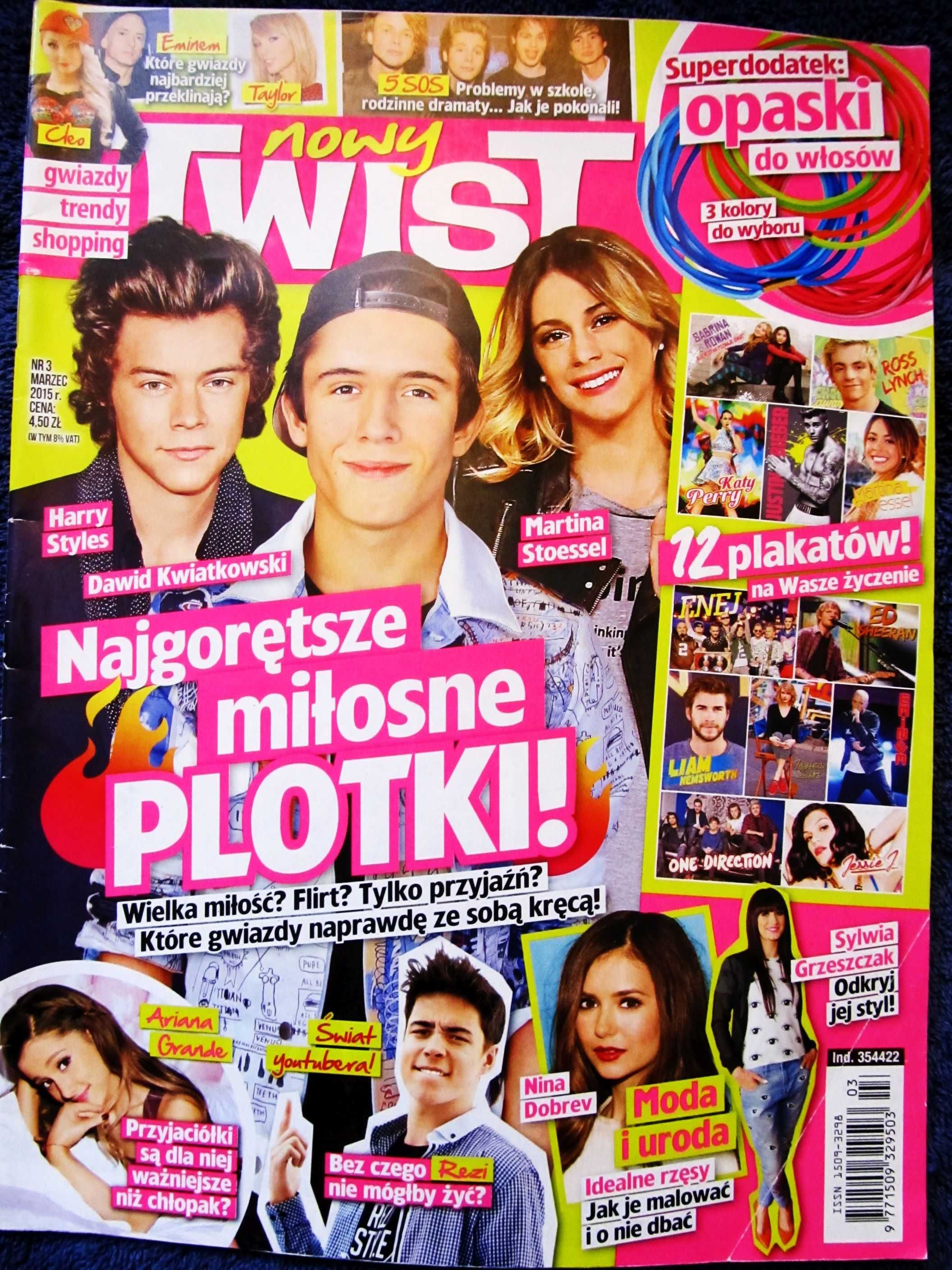 Twist 3/2015 Harry Styles,Kwiatkowski,Bieber,Ed Sheeran,Kwiatkowski