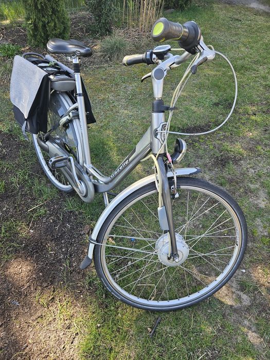 Rower Elektryczny Gazelle Innergy platynowa bateria