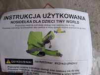 Nosidełko dla dziecka Tiny World niebieskie