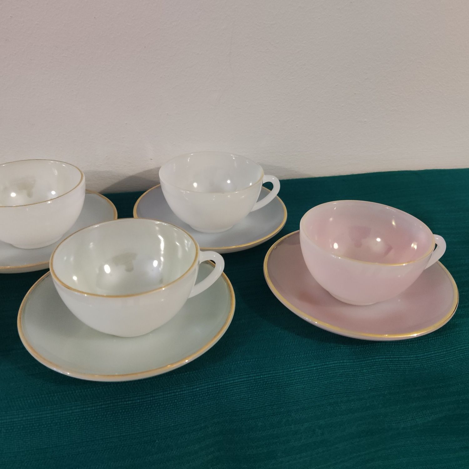 Conjunto de chá / café - Harlequin Arcopal made in France 60´s