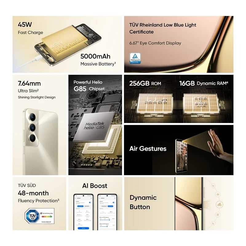 НОВЫЙ Смартфон Realme C65 NFC 6/128 ГБ Глобальная Версия