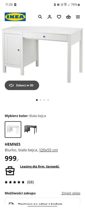 Biurko Ikea Hemnes