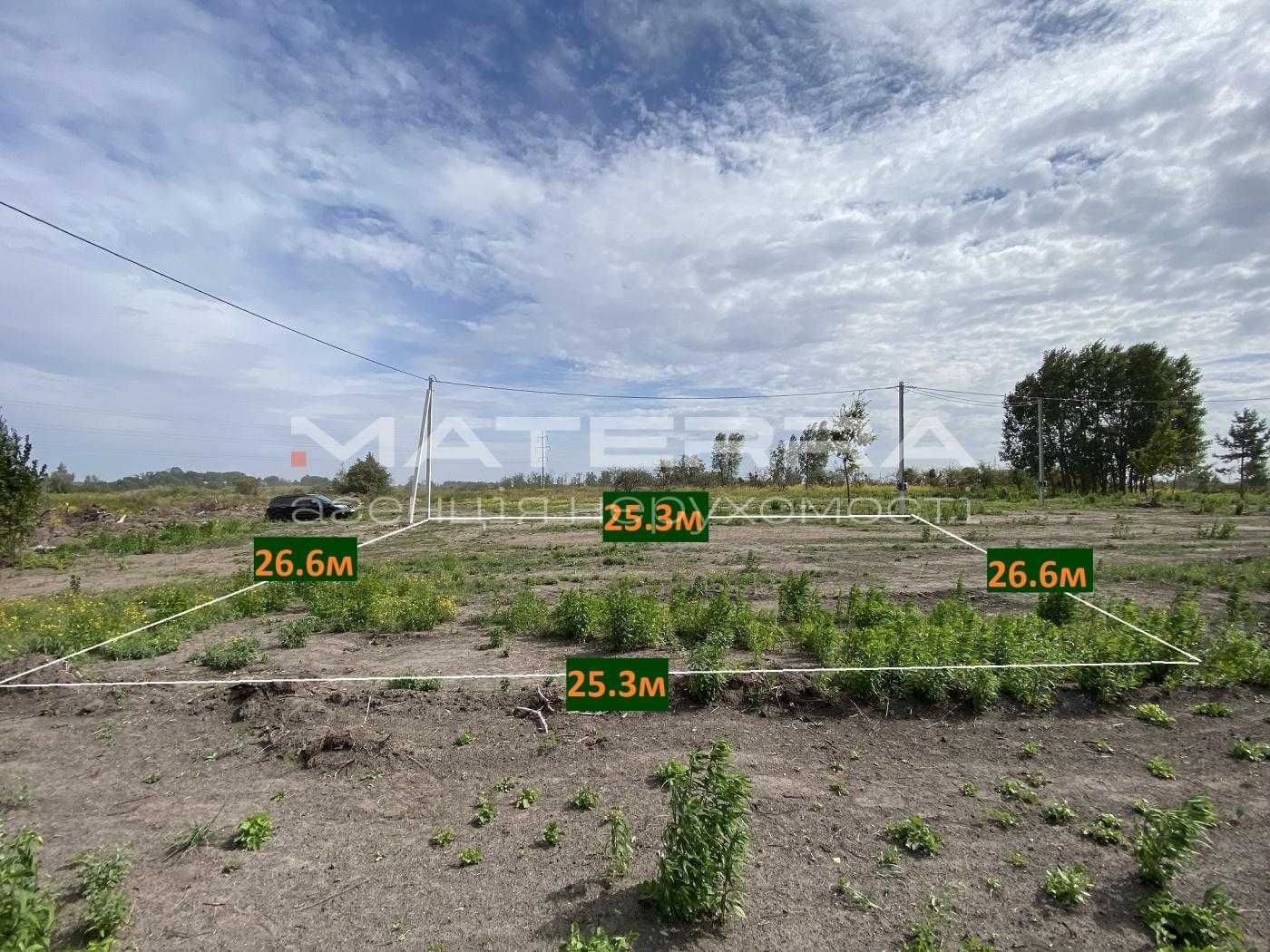 Іванковичі продаж ділянки 6.7 соток кутова 5кВт