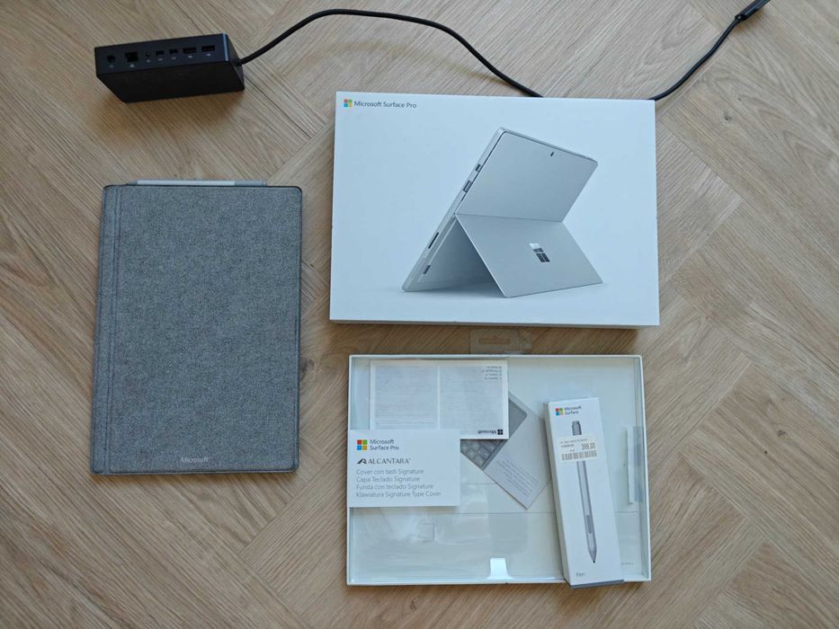 Microsoft Surface Pro 6 + Rysik Surface Pen + Stacja Dokująca