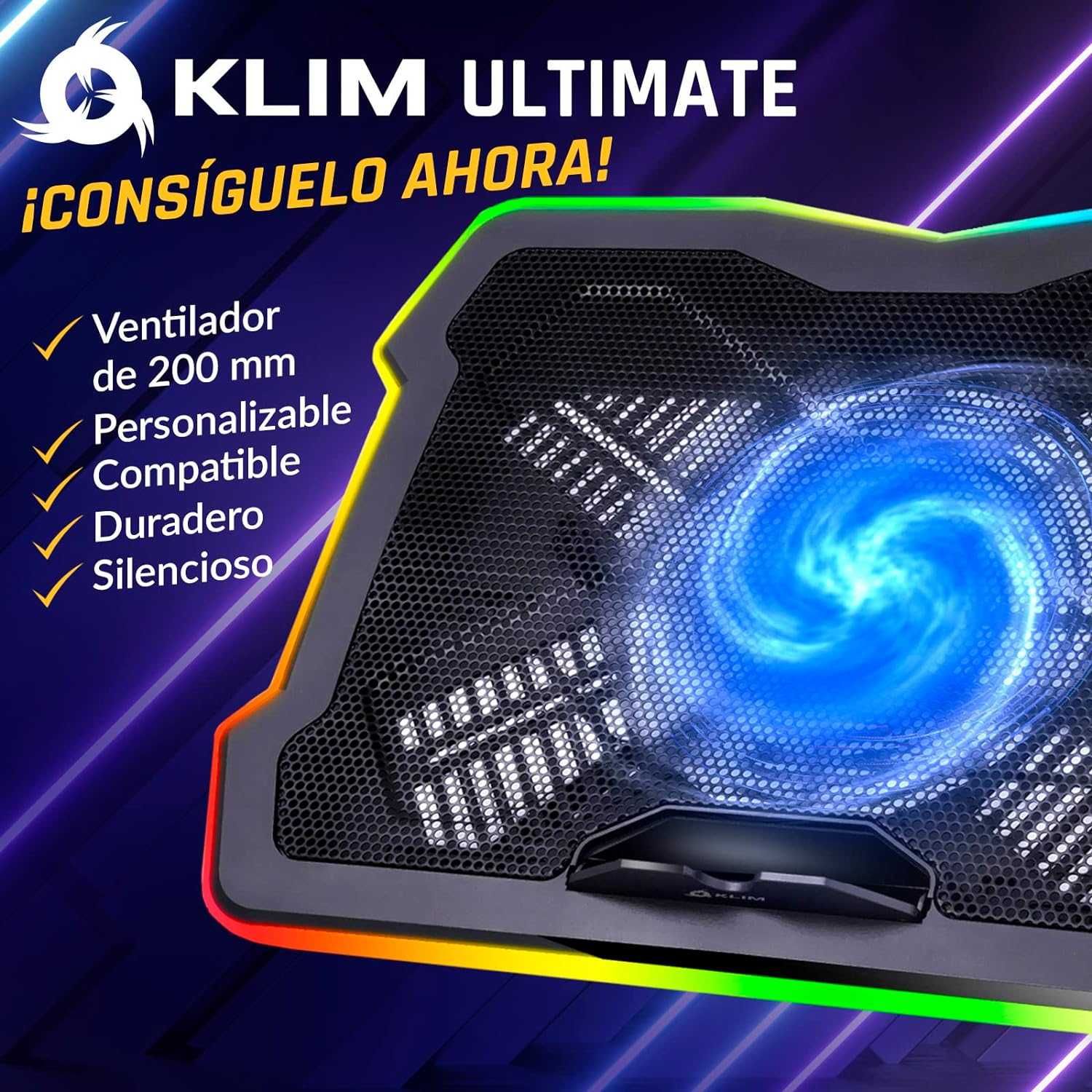 KLIM Ultimate Base de refrigeração portátil RGB