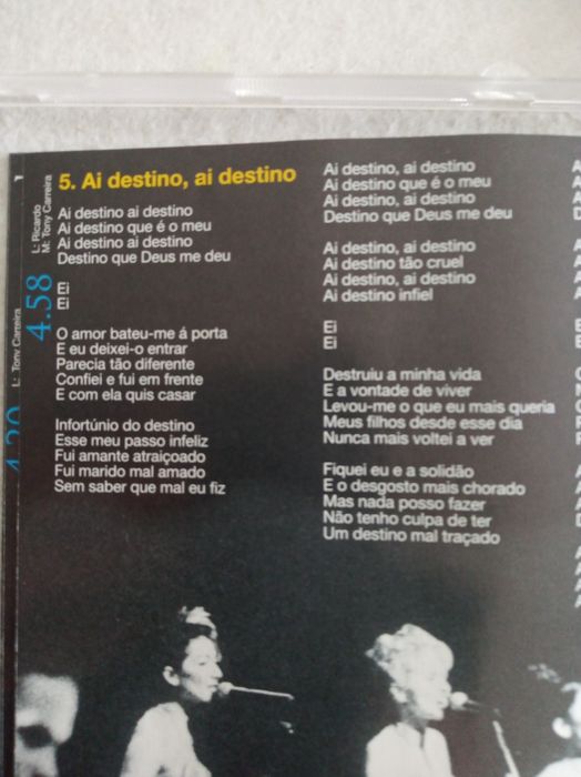 CD duplo TONY CARREIRA no Olimpia