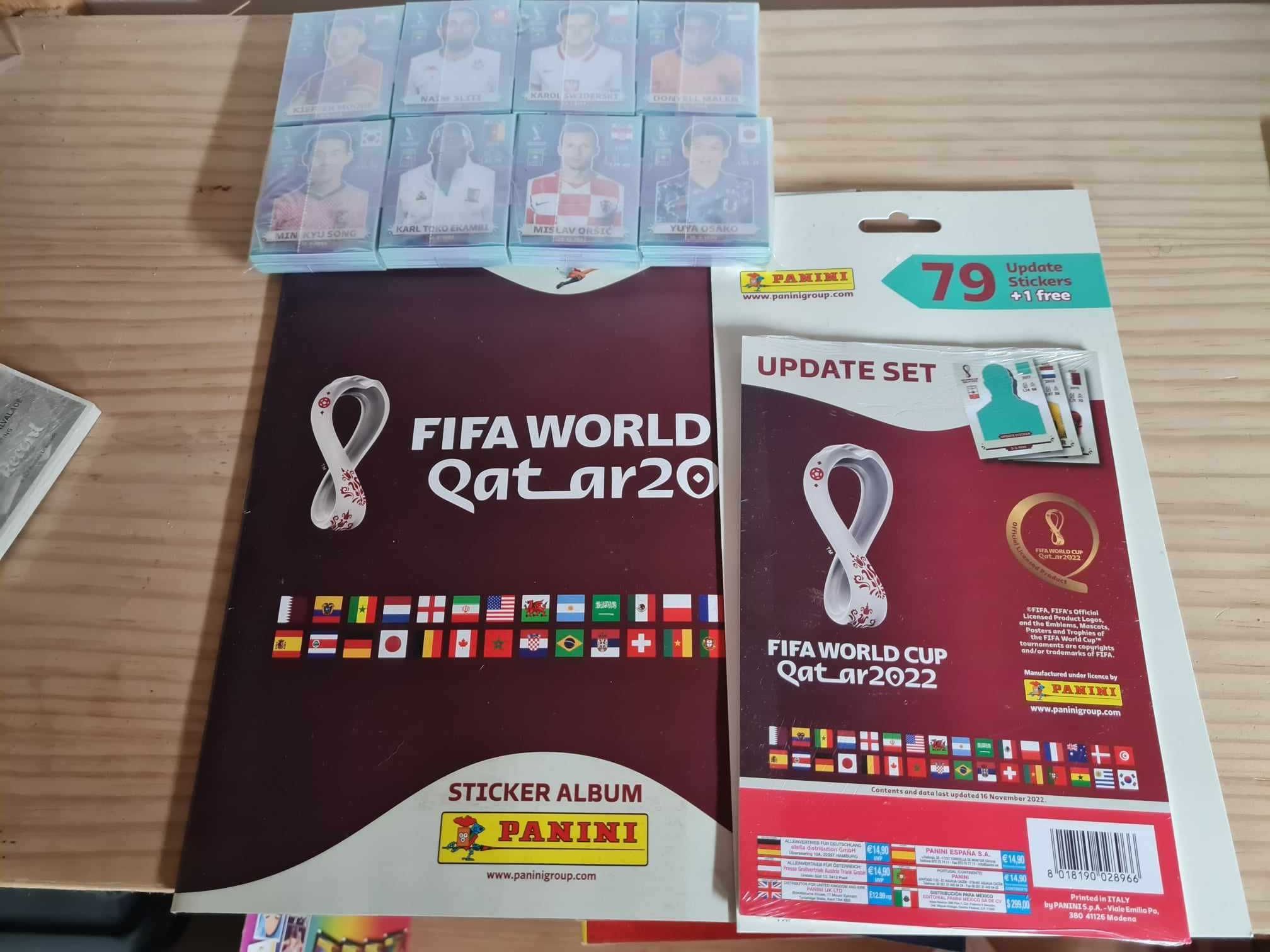 Cadernetas completas de Futebol e Set completos Por colar novos