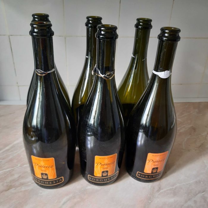 Пляшка (бутилка) скляна з шампанського 0,75л з-під ігристого вина,тара