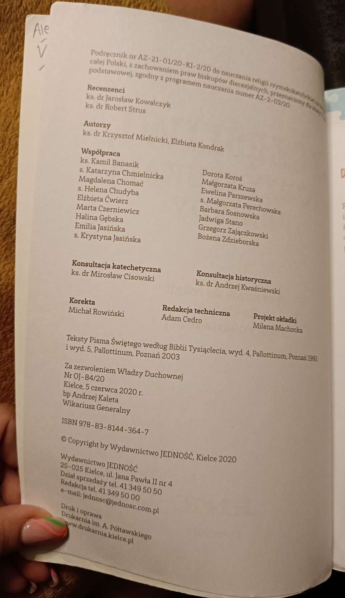 Podręcznik do religii dla klasy 5