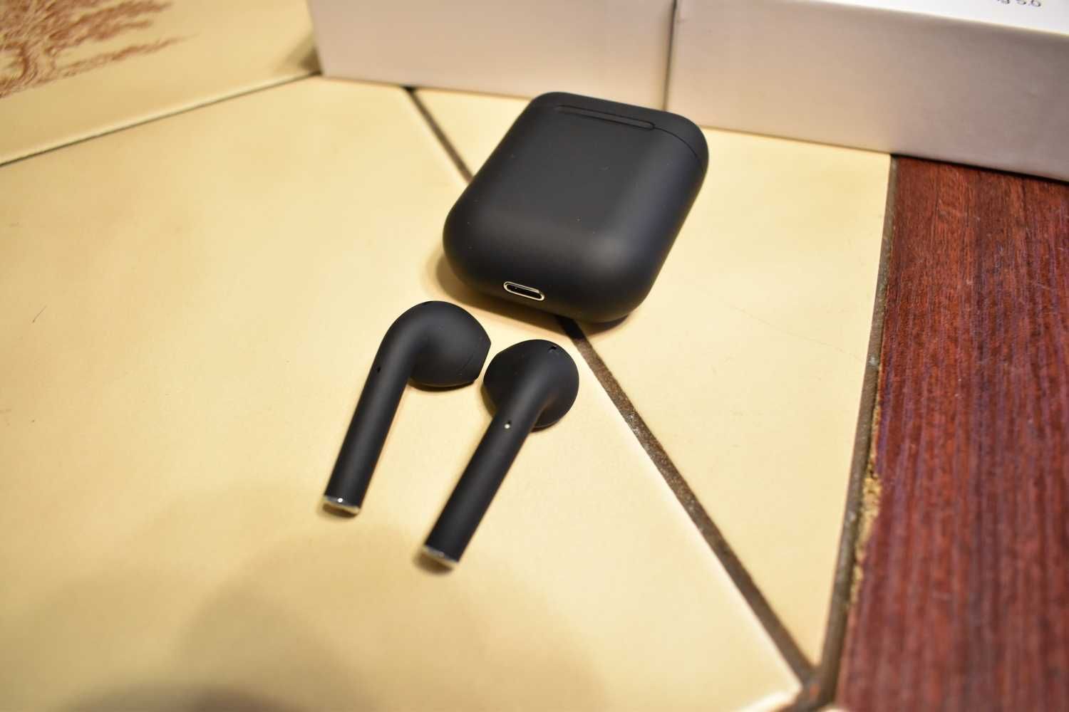Акція i12 Inpods Чорні Бездротові Навушники Bluetooth