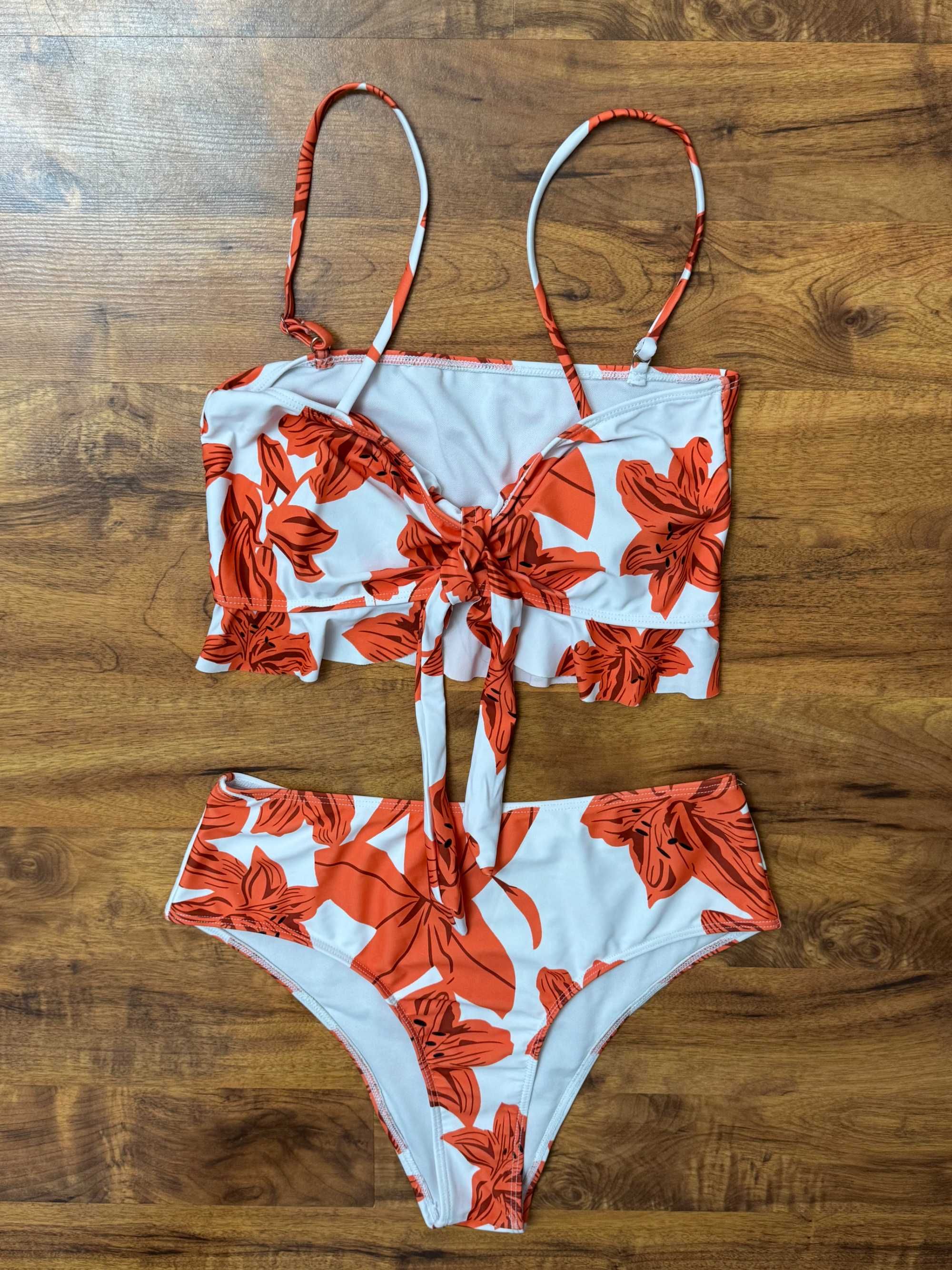 Strój kąpielowy dwuczęściowy bikini strój wysoki stan high Shein M 38