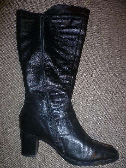 Сапоги женские, зимние, КОЖАНЫ. Чоботи жіночі, зимові, шкіра. (р.- 40)