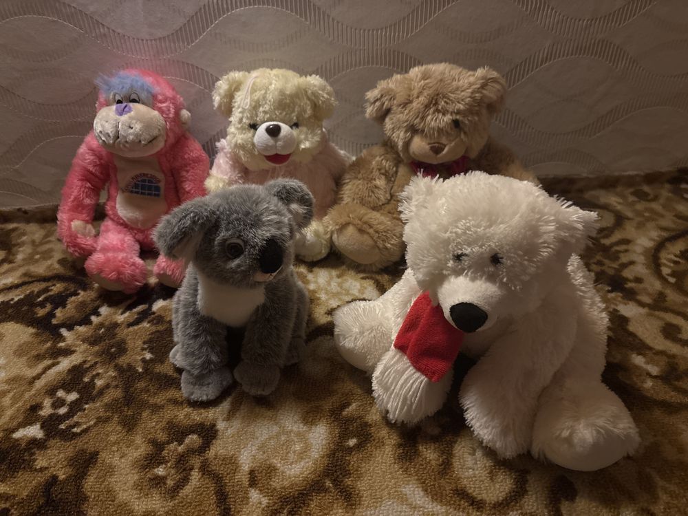 Rożne misie: koala, małpka itp.