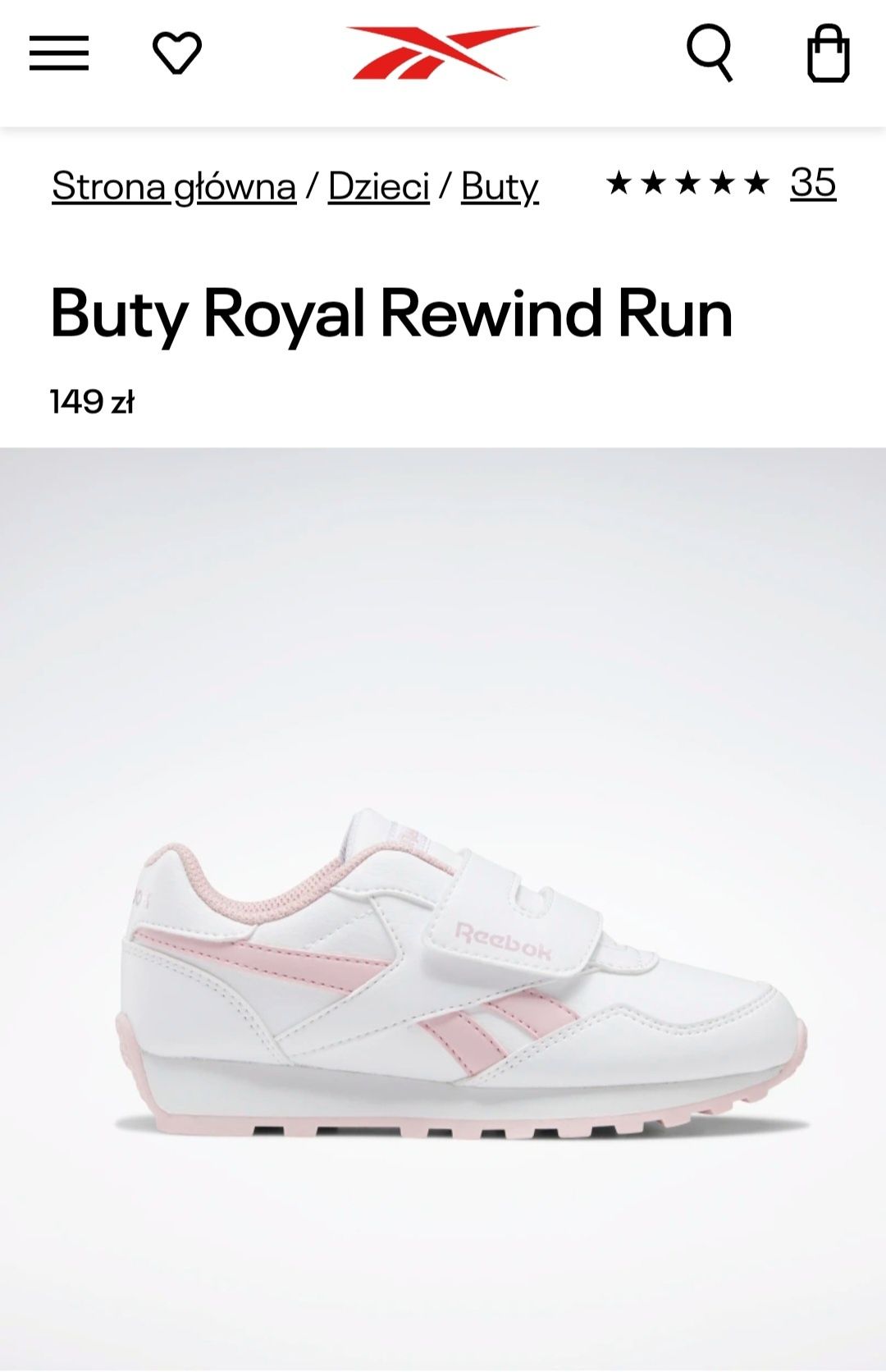 Buty Reebok Royal Rewind Run A r 27 Adidasy obuwie sportowe