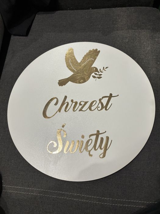 Tablica chrzest święty