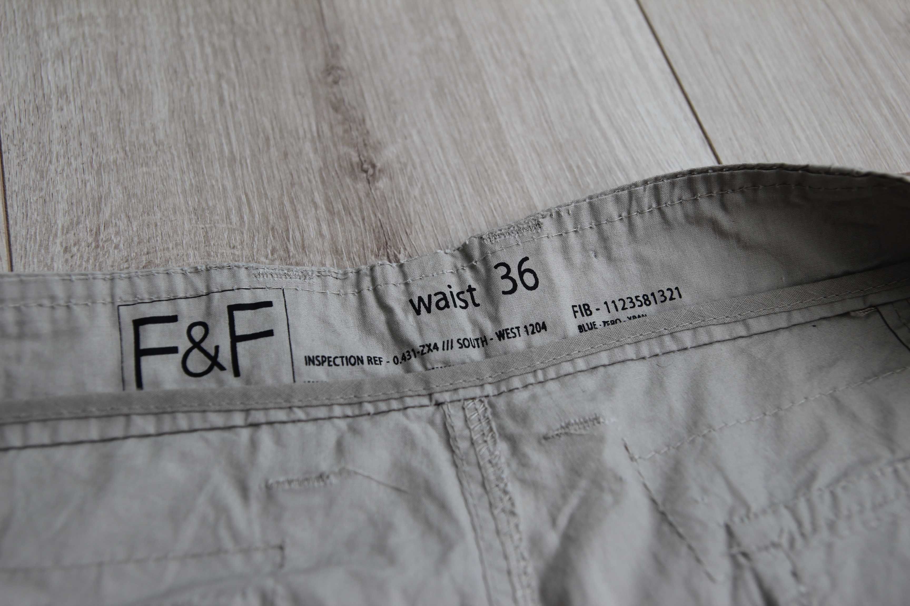 Spodnie męskie bermudy bawełniane - nowe bez metki L