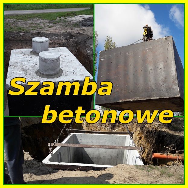 Szamba zbiornik betonowy szambo dwukomorowe z Atestem